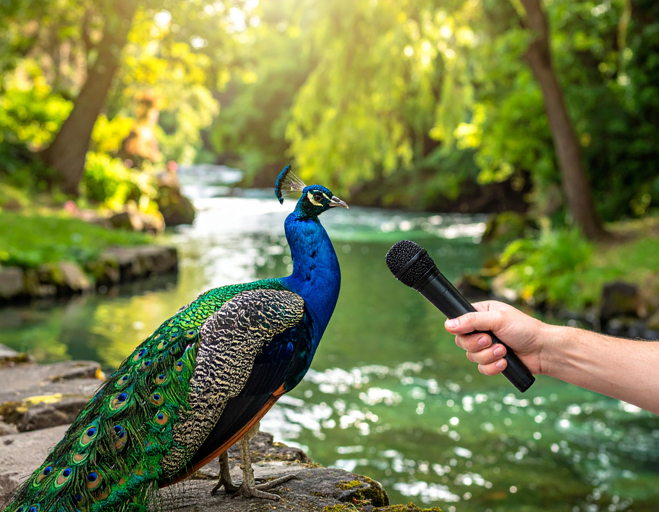 Pfau im Interview